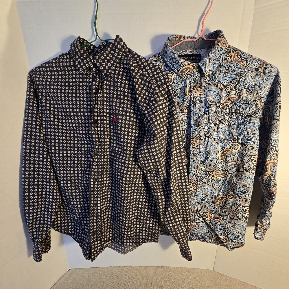 Cinch and Cody James Boy's Western Shirts size L/XL